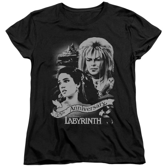 Labyrinth - Anniversary - Short Sleeve Womens Tee - Black T-shirt