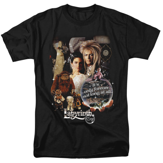 Labyrinth - 25 Years Of Magic - Short Sleeve Adult 18/1 - Black T-shirt