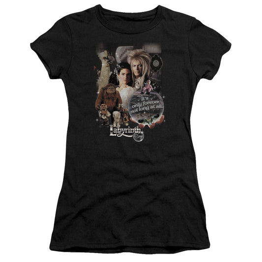 Labyrinth - 25 Years Of Magic - Short Sleeve Junior Sheer - Black T-shirt