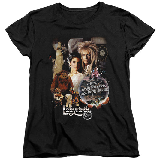 Labyrinth - 25 Years Of Magic - Short Sleeve Womens Tee - Black T-shirt