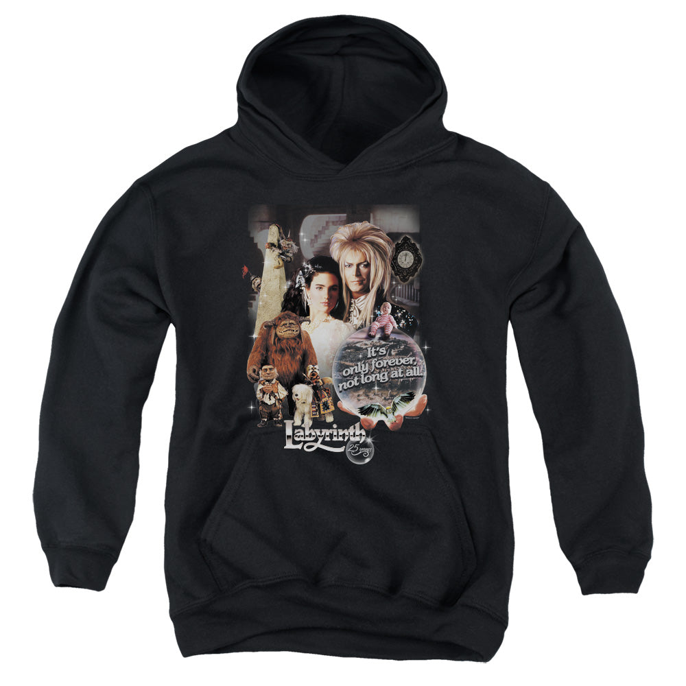 Labyrinth - 25 Years Of Magic - Youth Pull-over Hoodie - Black