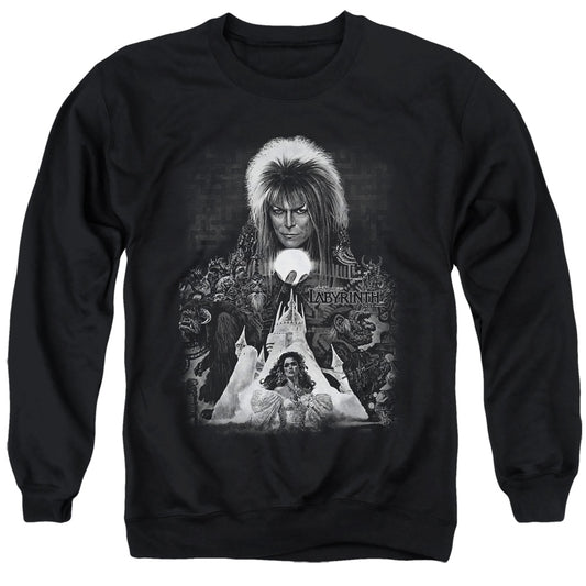 Labyrinth - Castle - Adult Crewneck Sweatshirt - Black