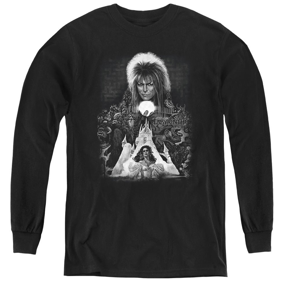 Labyrinth - Castle - Youth Long Sleeve Tee - Black