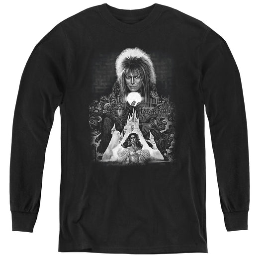 Labyrinth - Castle - Youth Long Sleeve Tee - Black