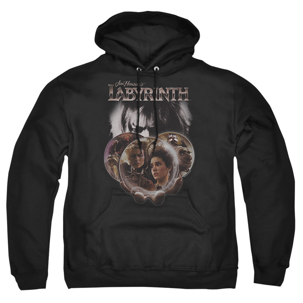 Labyrinth - Globes - Adult Pull-over Hoodie - Black