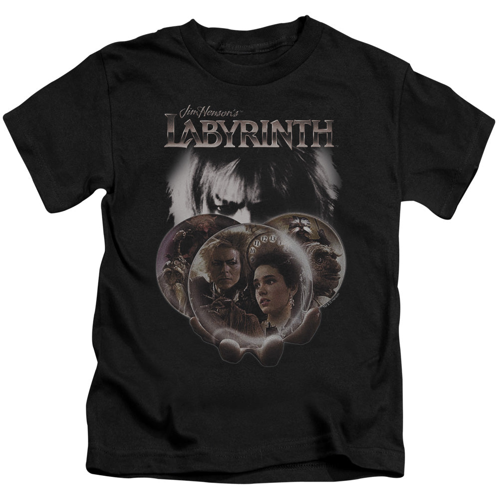 LABYRINTH GLOBES - S/S JUVENILE 18/1 - BLACK - T-Shirt