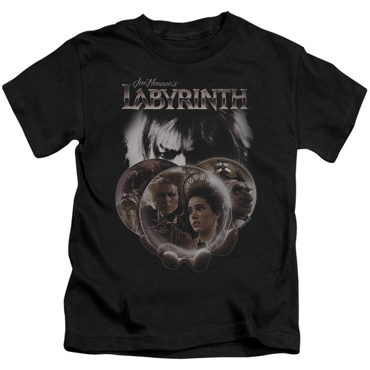 LABYRINTH GLOBES - S/S JUVENILE 18/1 - BLACK - T-Shirt