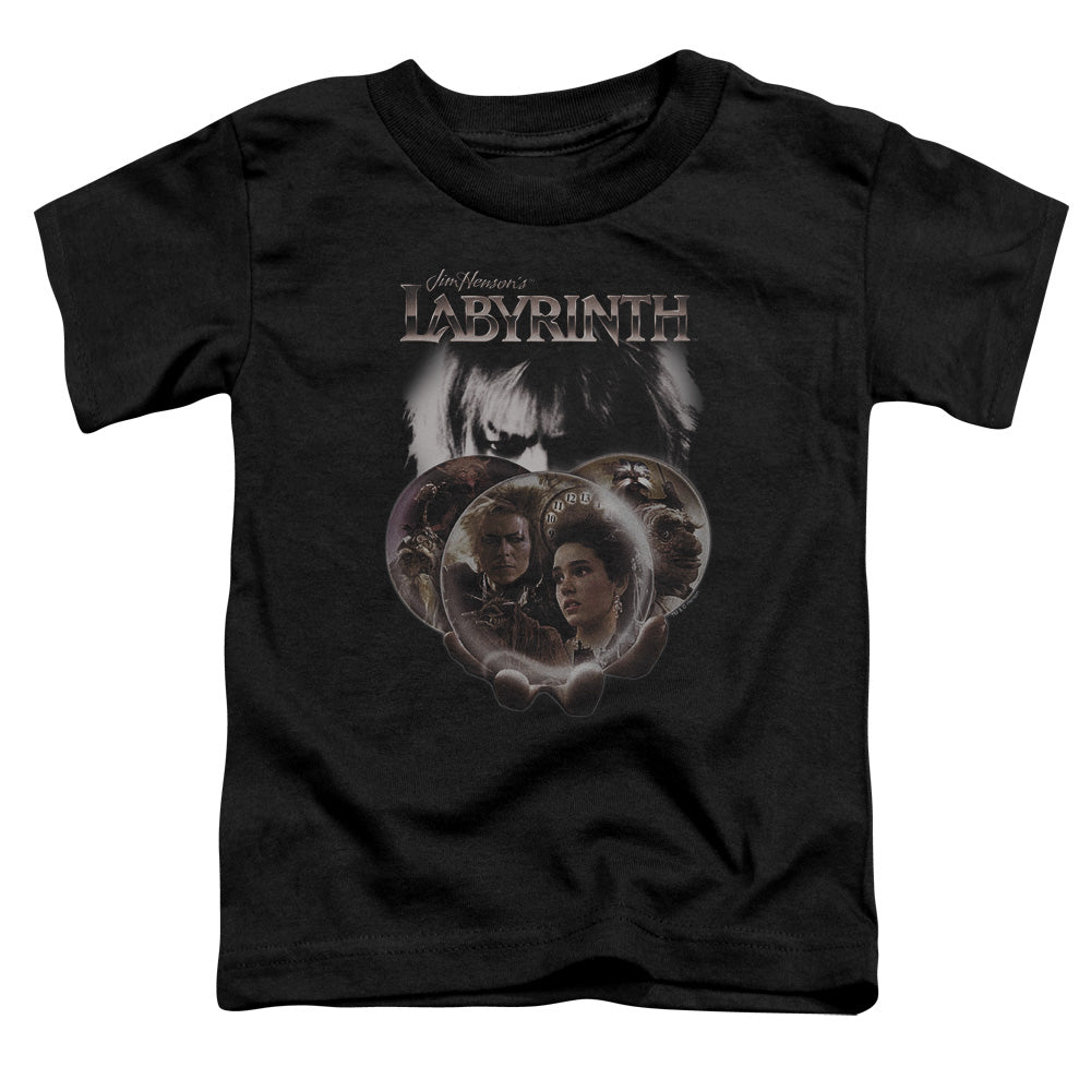 LABYRINTH GLOBES - S/S TODDLER TEE - BLACK - T-Shirt