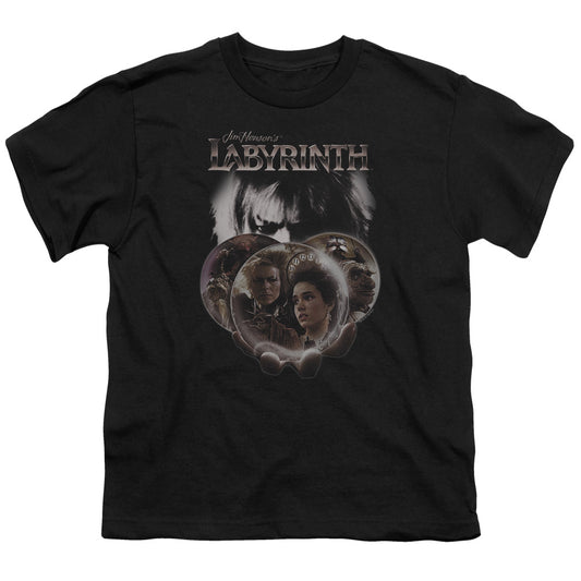 LABYRINTH GLOBES - S/S YOUTH 18/1 - BLACK T-Shirt