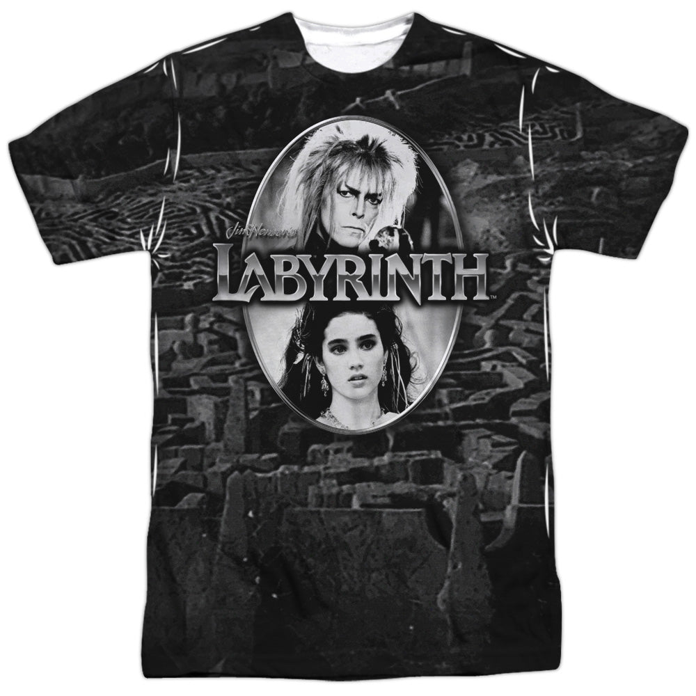 Labyrinth - Maze - Short Sleeve Adult Poly Crew - White T-shirt