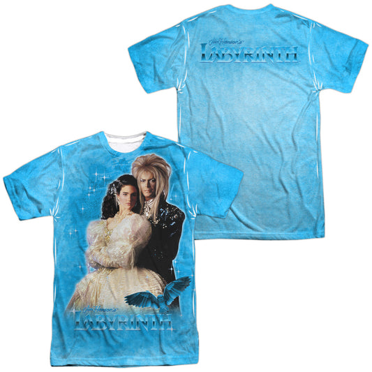 Labyrinth - A Dream (Front/back Print) - Short Sleeve Adult Poly Crew - White T-shirt