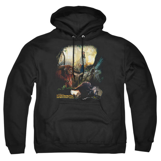 Labyrinth - Sarah &amp; Ludo - Adult Pull-over Hoodie - Black