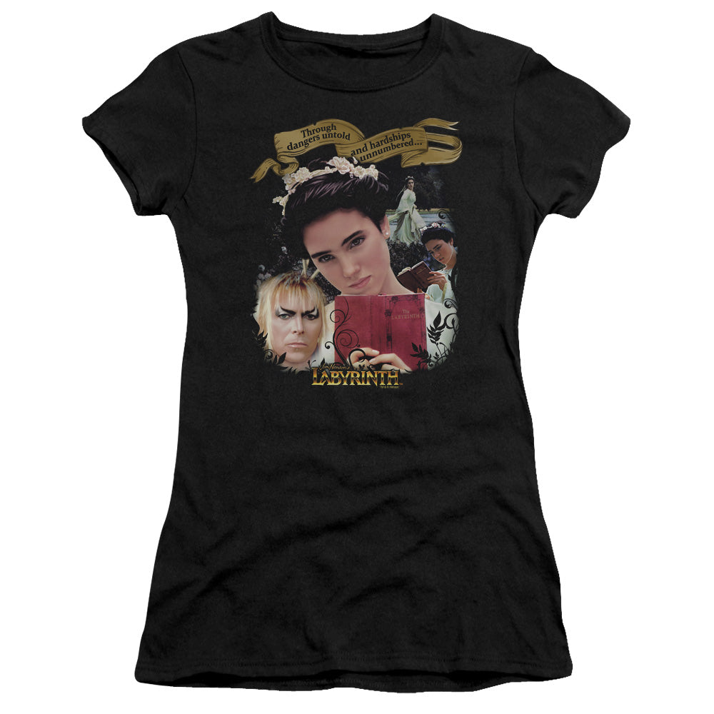 Labyrinth - Dangers Untold - Short Sleeve Junior Sheer - Black T-shirt