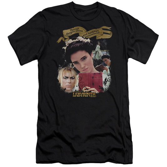 Labyrinth - Dangers Untold - Short Sleeve Adult 30/1 - Black T-shirt