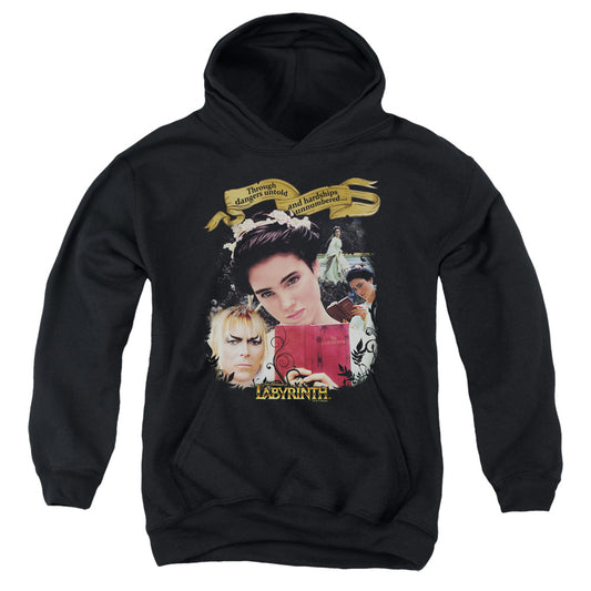 Labyrinth - Dangers Untold - Youth Pull-over Hoodie - Black
