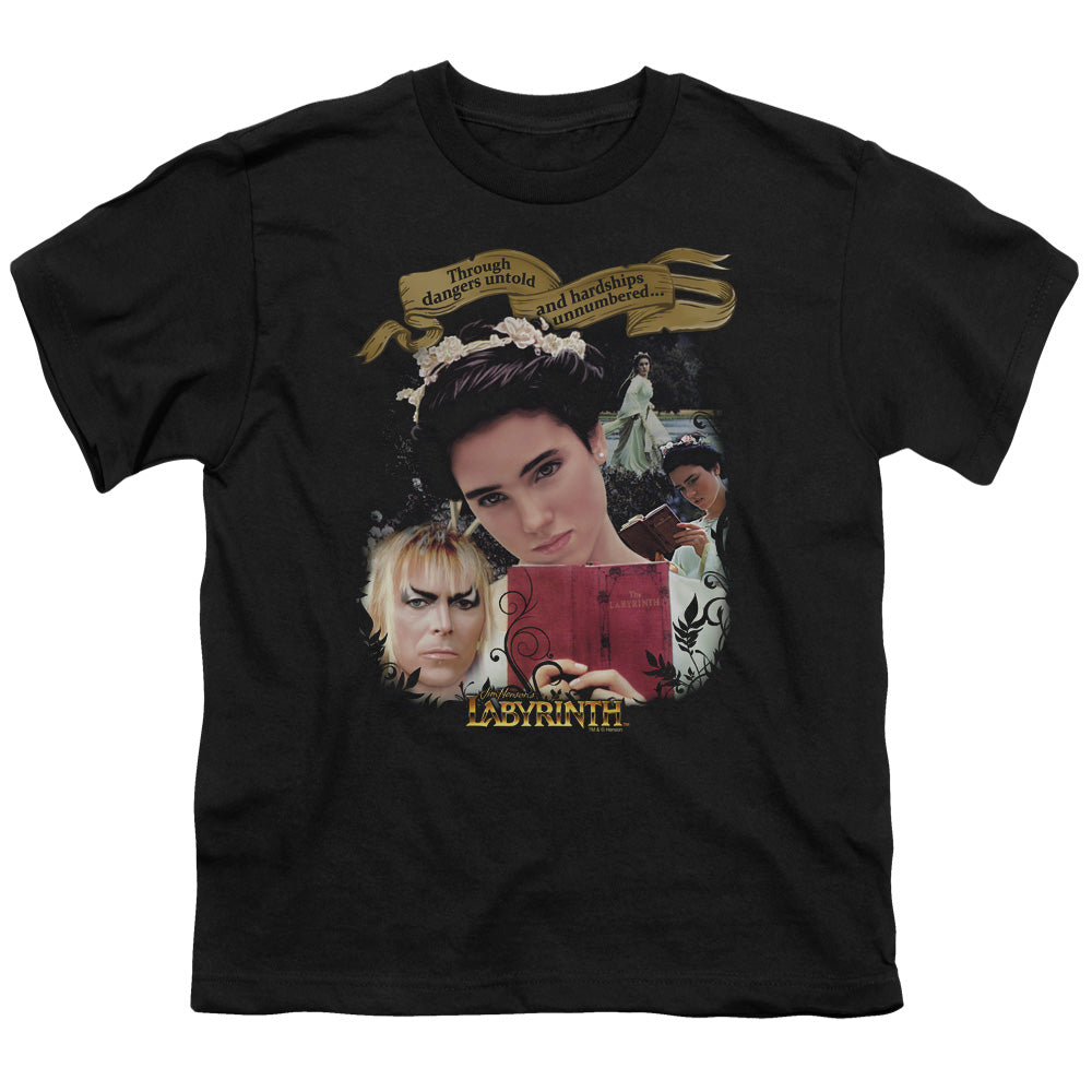 Labyrinth - Dangers Untold - Short Sleeve Youth 18/1 - Black T-shirt