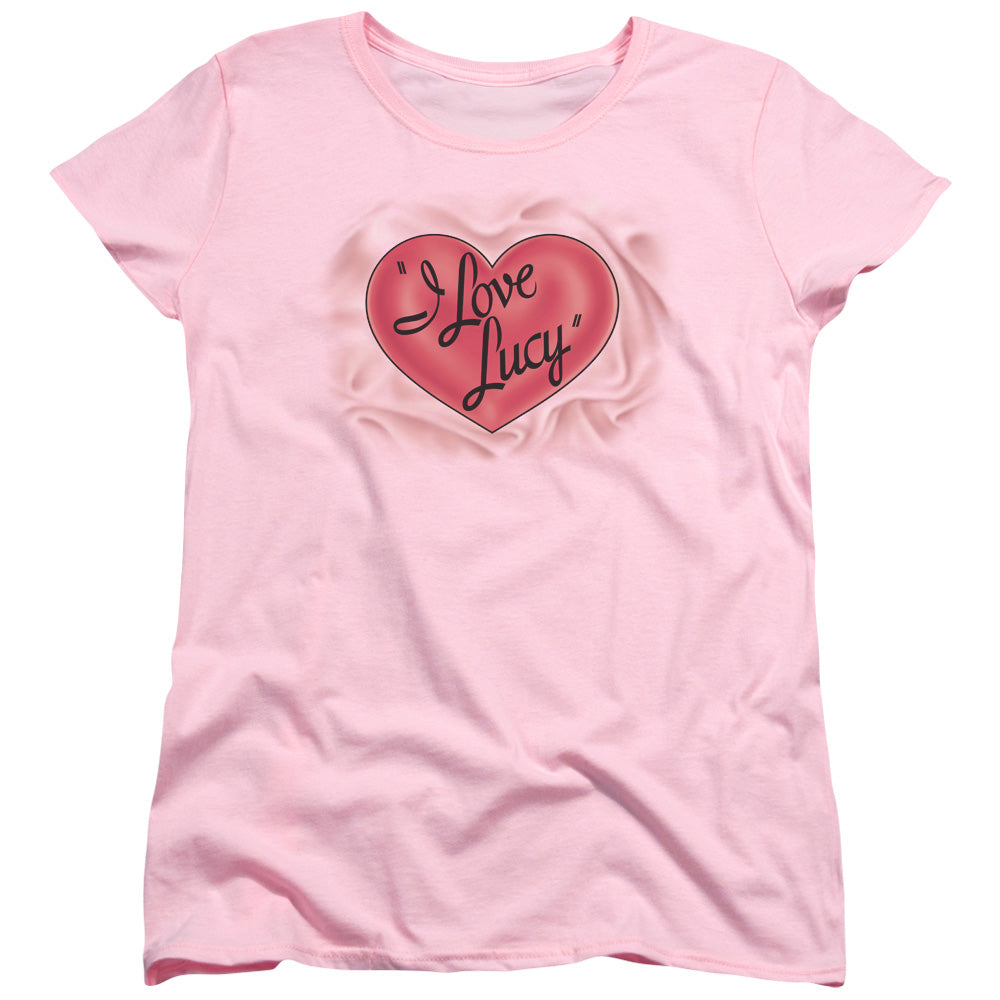 I Love Lucy - Classic Logo - Short Sleeve Womens Tee - Pink T-shirt