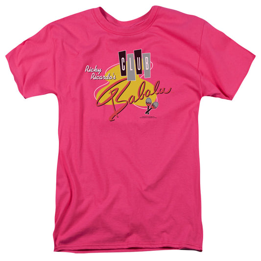 I Love Lucy - Club Babalu - Short Sleeve Adult 18/1 - Hot Pink T-shirt