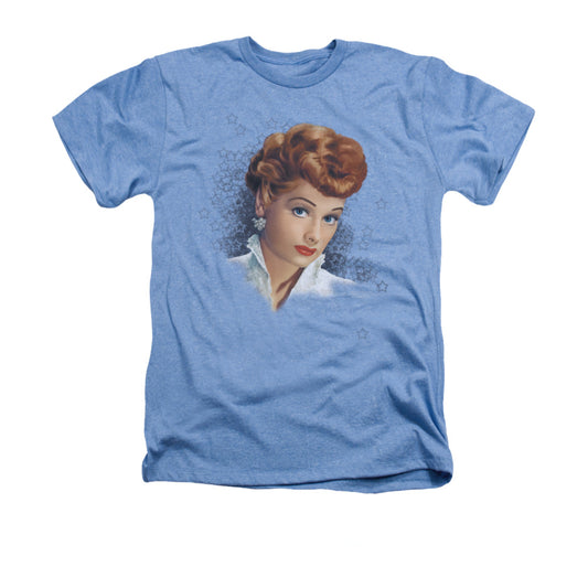 I Love Lucy - What A Star - Adult Heather - Light Blue