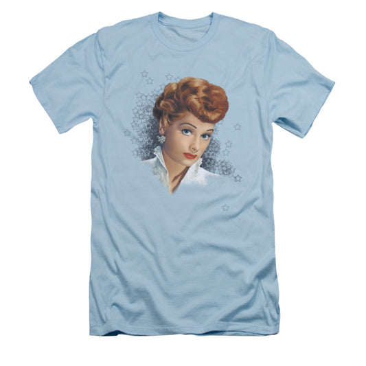 I Love Lucy - What A Star - Short Sleeve Adult 30/1 - Light Blue T-shirt