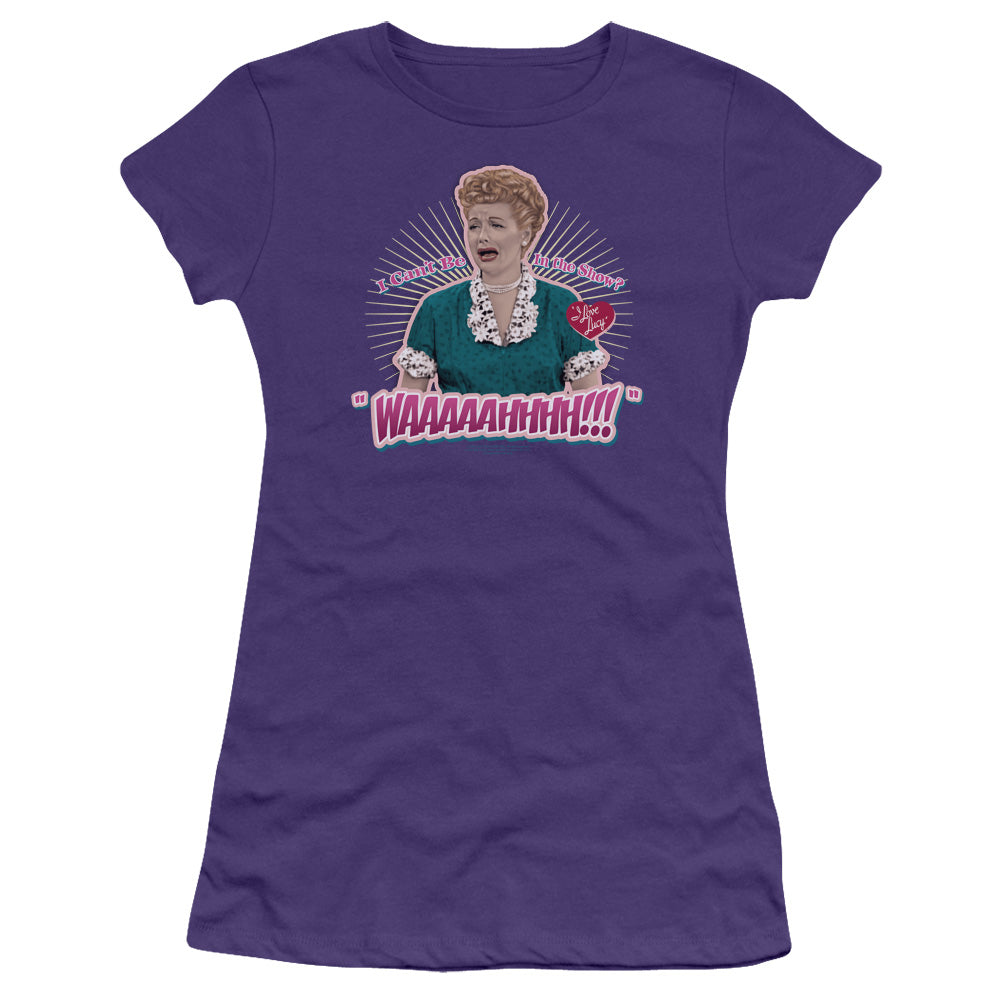 I Love Lucy - Waaaaahhhh!!! - Short Sleeve Junior Sheer - Purple T-shirt