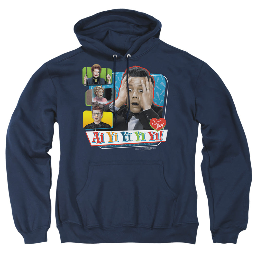 I Love Lucy - Ai Yi Yi Yi Yi - Adult Pull-over Hoodie - Navy
