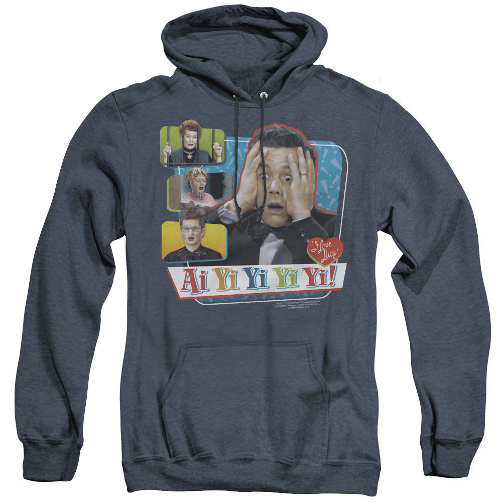 I Love Lucy - Ai Yi Yi Yi Yi - Adult Heather Hoodie - Navy