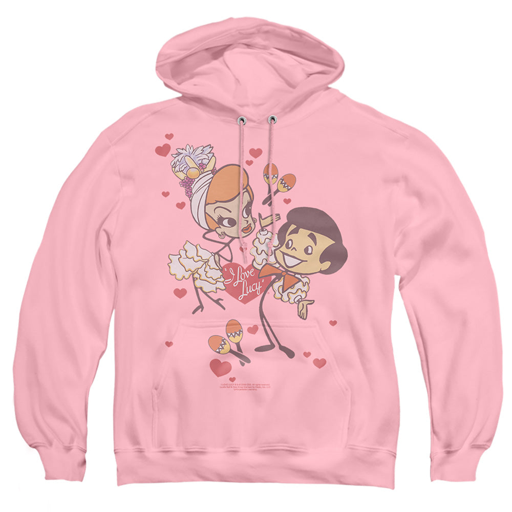 I Love Lucy - Rumba Dance - Adult Pull-over Hoodie - Pink