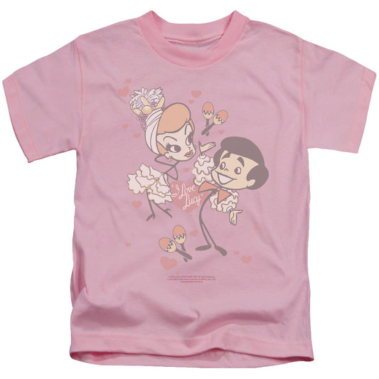 I Love Lucy - Rumba Dance - Short Sleeve Juvenile 18/1 - Pink T-shirt