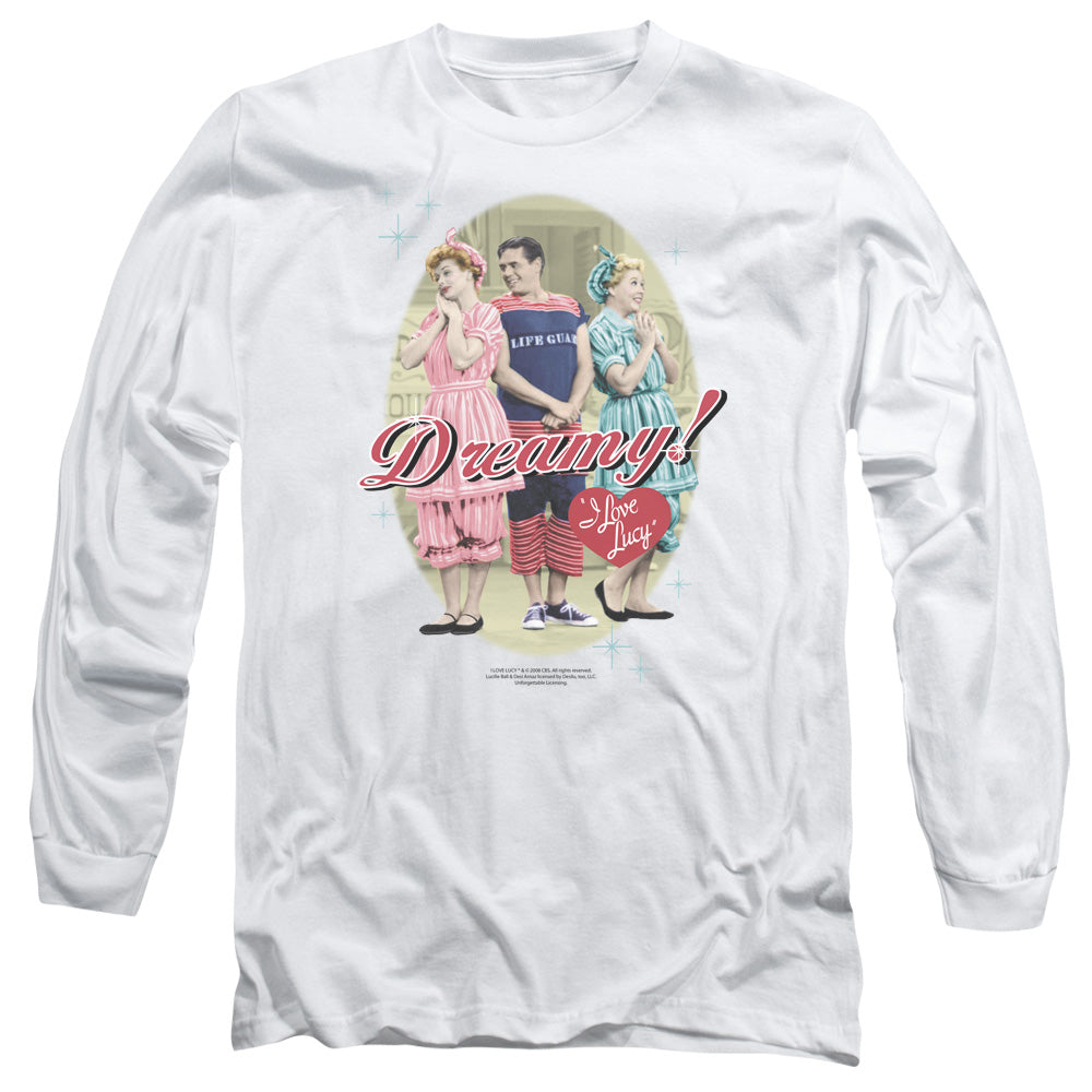 I Love Lucy - Dreamy! - Long Sleeve Adult 18/1 - White T-shirt