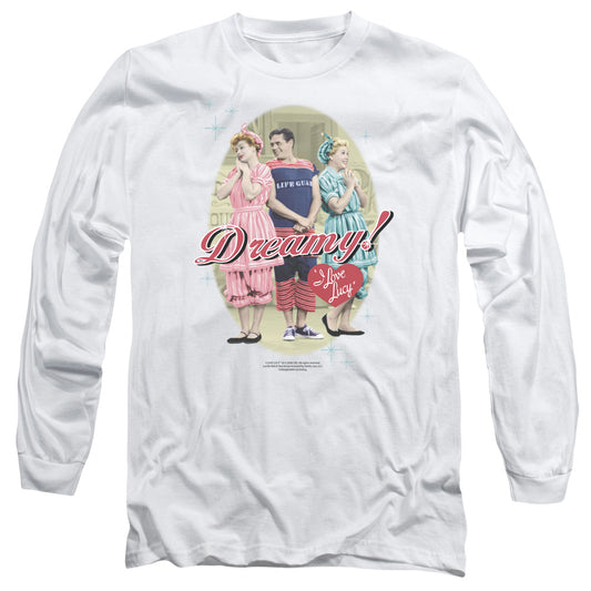 I Love Lucy - Dreamy! - Long Sleeve Adult 18/1 - White T-shirt