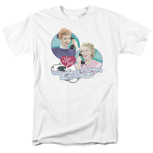 I Love Lucy - Always Connected - Short Sleeve Adult 18/1 - White T-shirt