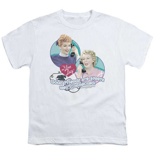 I Love Lucy - Always Connected - Short Sleeve Youth 18/1 - White T-shirt