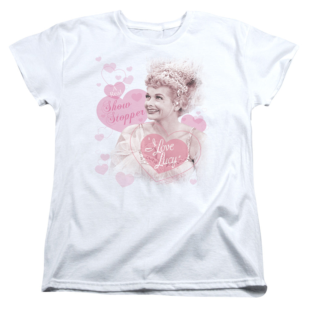 I Love Lucy - Show Stopper - Short Sleeve Womens Tee - White T-shirt