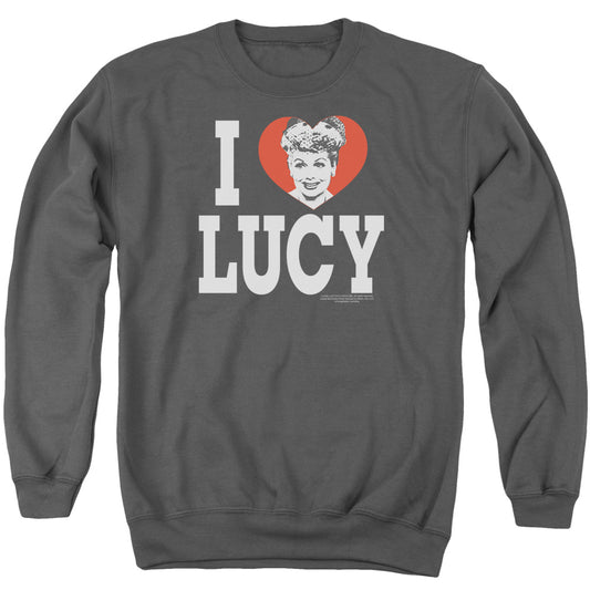 I Love Lucy - I Love Lucy - Adult Crewneck Sweatshirt - Charcoal