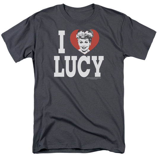I Love Lucy - I Love Lucy - Short Sleeve Adult 18/1 - Charcoal T-shirt
