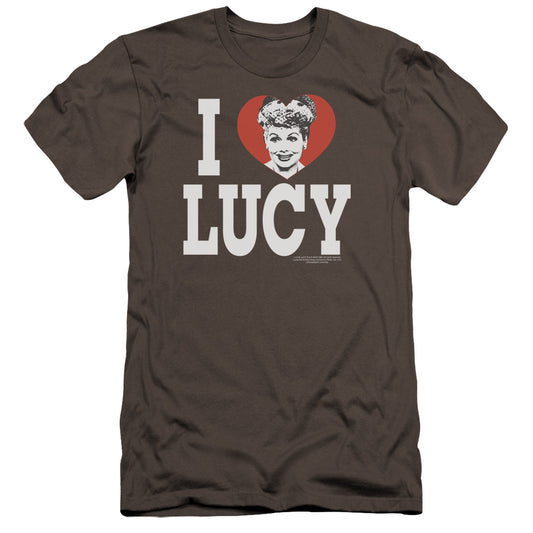 I Love Lucy - I Love Lucy-premuim Canvas Adult Slim Fit 30/1 - Charcoal