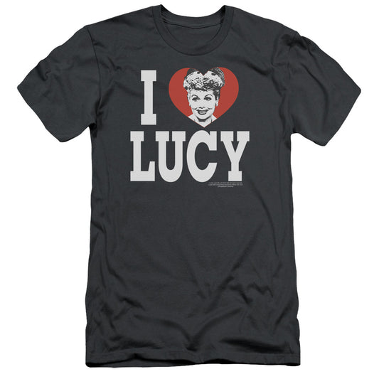 I Love Lucy - I Love Lucy - Short Sleeve Adult 30/1 - Charcoal T-shirt