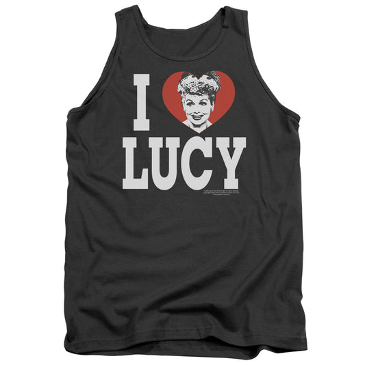 I Love Lucy - I Love Lucy - Adult Tank - Charcoal