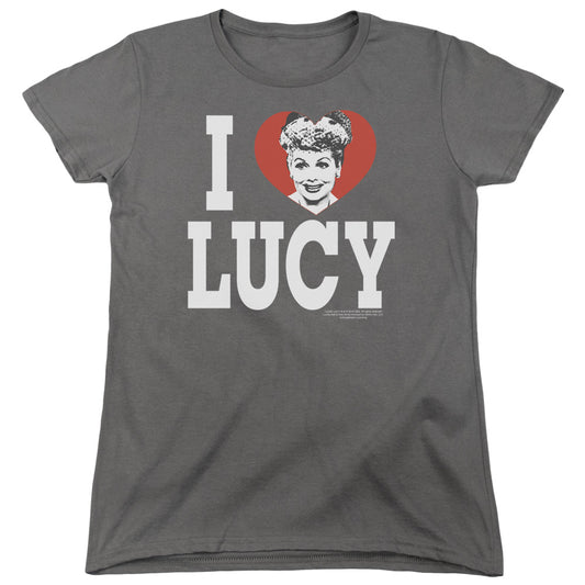 I Love Lucy - I Love Lucy - Short Sleeve Womens Tee - Charcoal T-shirt
