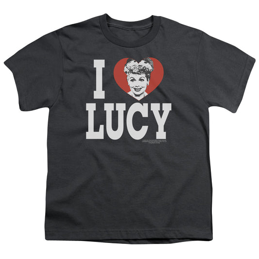 I Love Lucy - I Love Lucy - Short Sleeve Youth 18/1 - Charcoal T-shirt