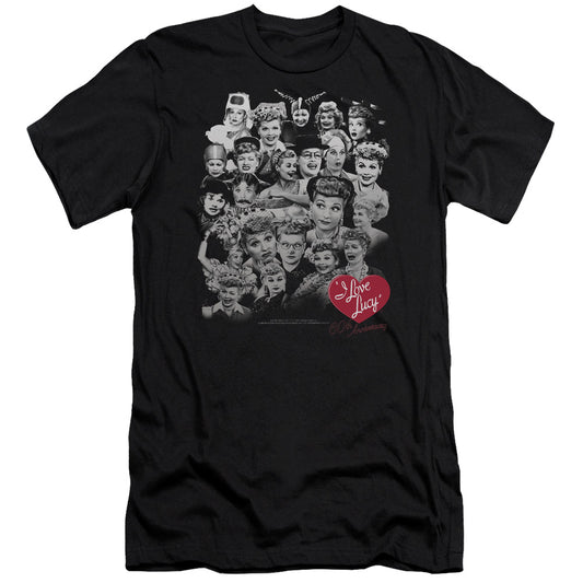 I Love Lucy - 60 Years Of Fun - Short Sleeve Adult 30/1 - Black T-shirt