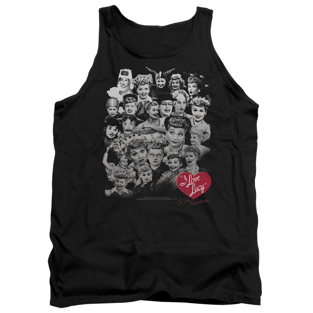 I Love Lucy - 60 Years Of Fun - Adult Tank - Black