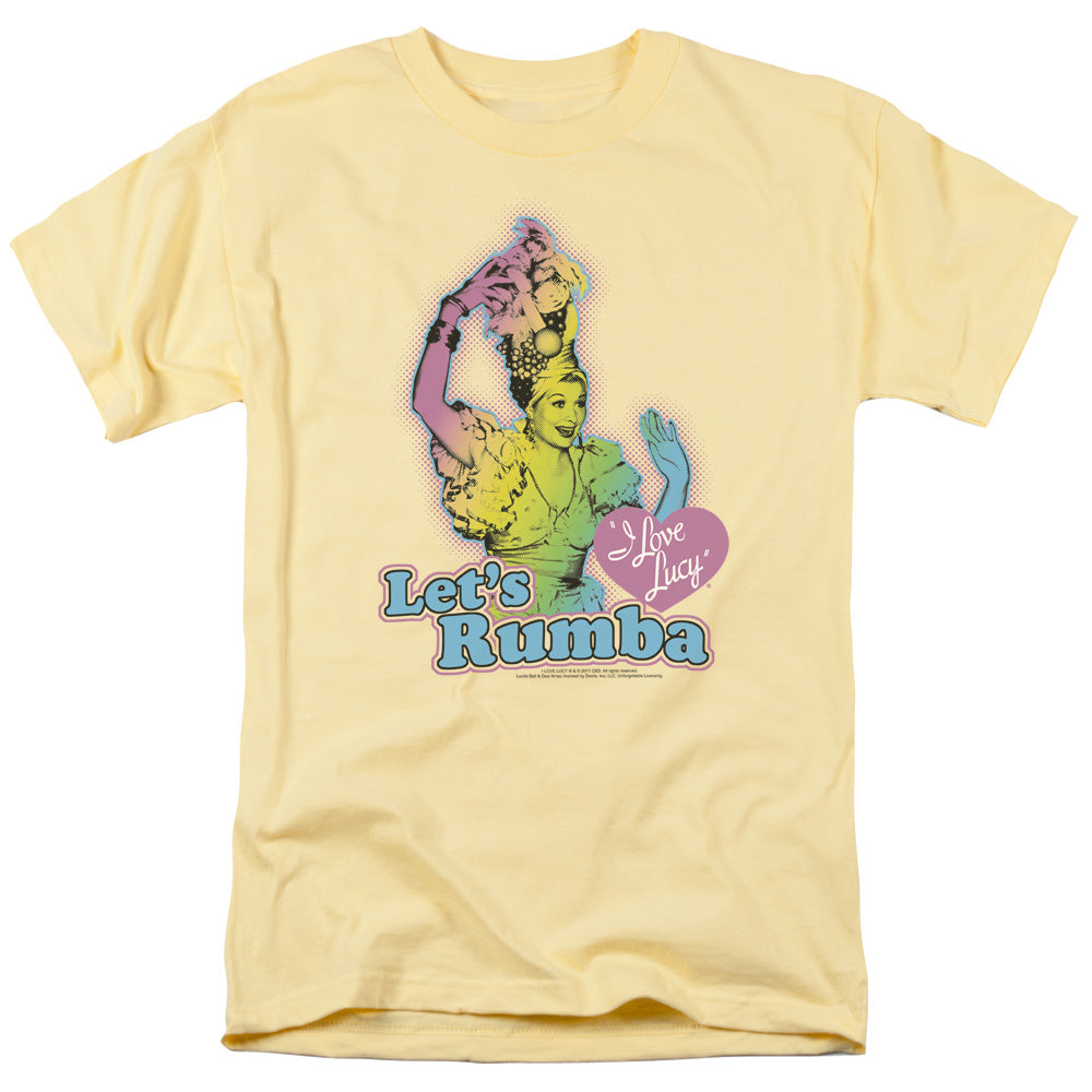 I Love Lucy - Lets Rumba - Short Sleeve Adult 18/1 - Banana T-shirt