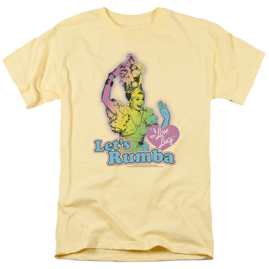 I Love Lucy - Lets Rumba - Short Sleeve Adult 18/1 - Banana T-shirt