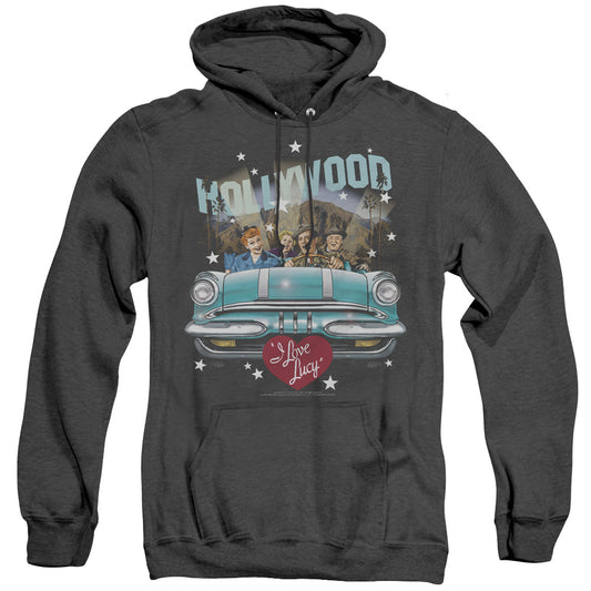 I Love Lucy - Hollywood Road Trip - Adult Heather Hoodie - Black
