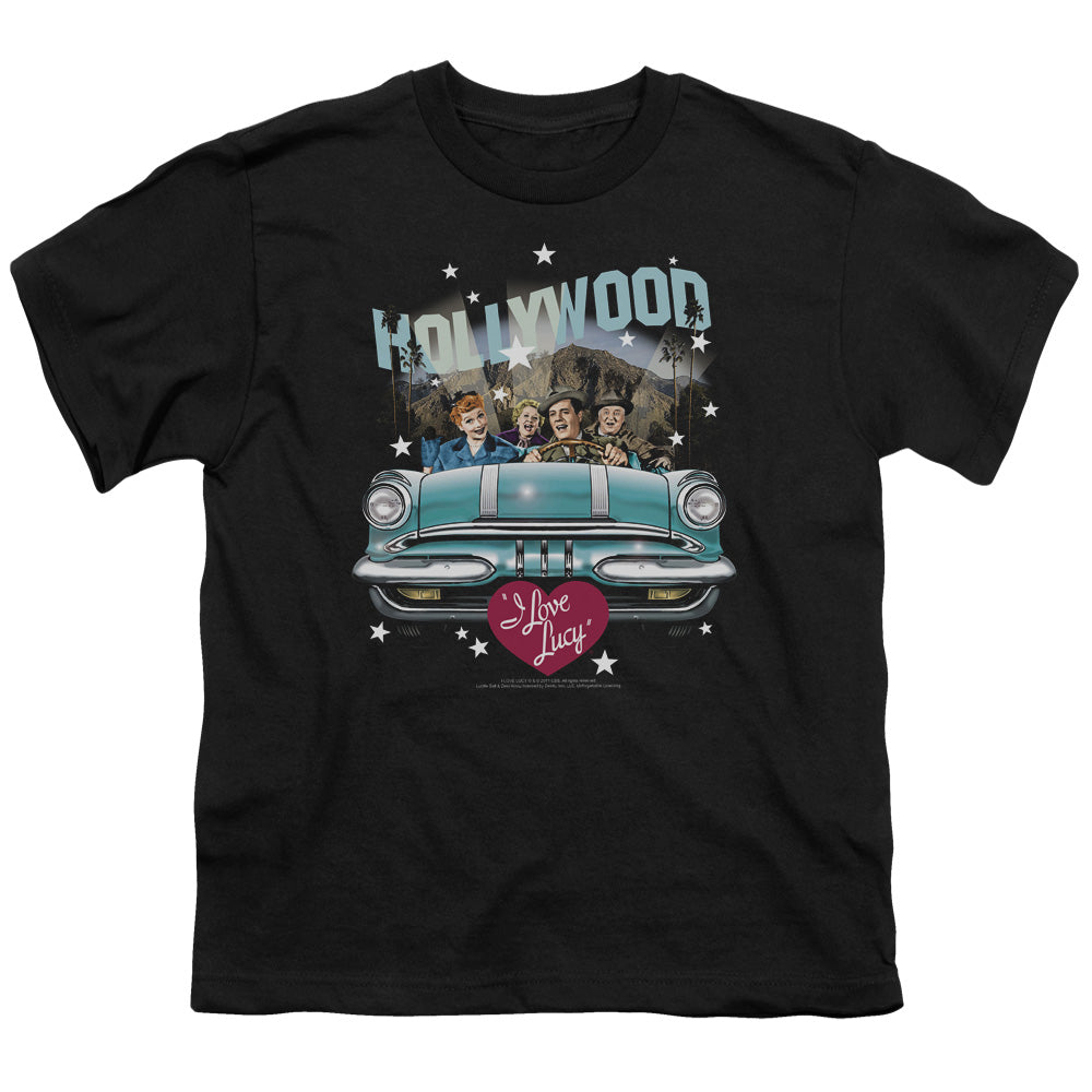 I Love Lucy - Hollywood Road Trip - Short Sleeve Youth 18/1 - Black T-shirt