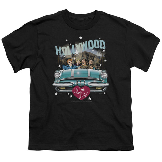 I Love Lucy - Hollywood Road Trip - Short Sleeve Youth 18/1 - Black T-shirt