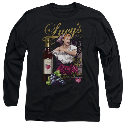 I Love Lucy - Bitter Grapes - Long Sleeve Adult 18/1 - Black T-shirt