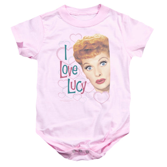 I Love Lucy - Hollywood Open Hearts-infant Snapsuit - Pink